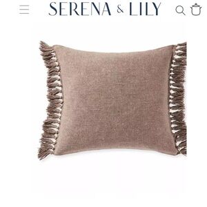 Two Serena and Lily Mendocino pillows in Mink